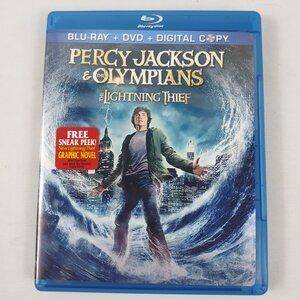 Percy Jackson & The Olympians Lightening Thief -3 Disc Set Blu/ray DVD - Used